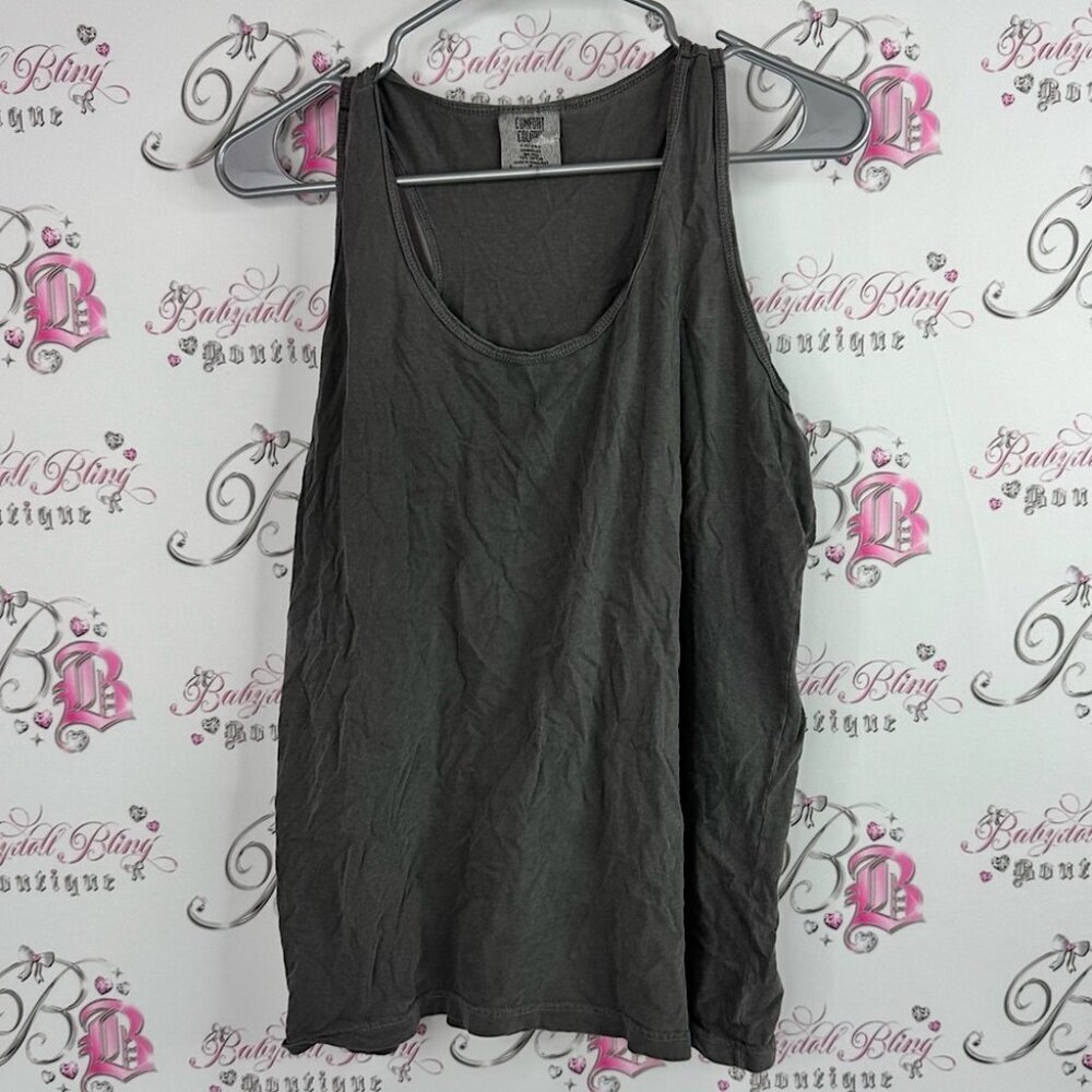 Comfort Colors tank top flowy baggy grey Charcoal Tank Top